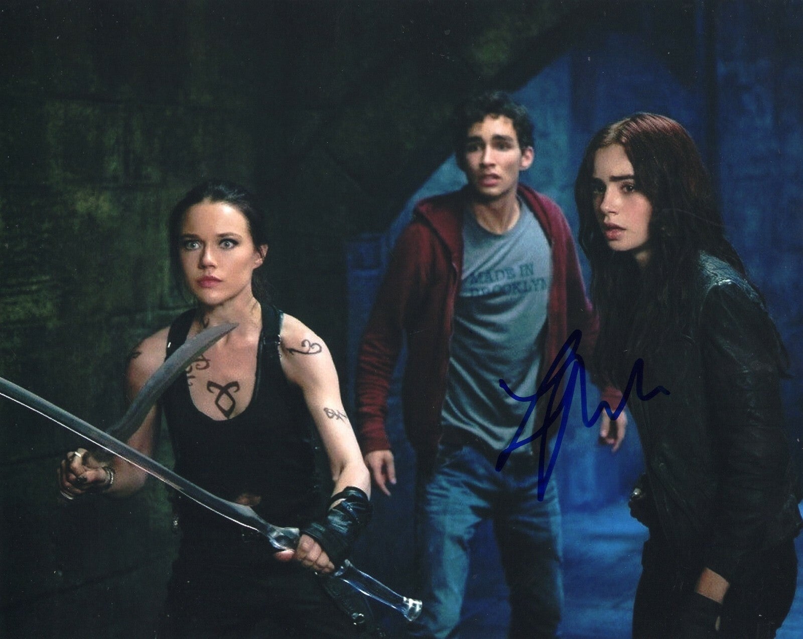 Lily Collins Signed 8x10 Photo w/COA Mortal Instruments Clary Fray #2    