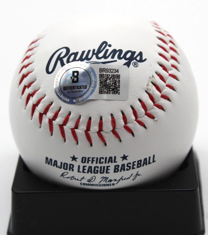 Braden Montgomery Signed White Sox Major League Logo Ball w/Beckett BAS BR93234