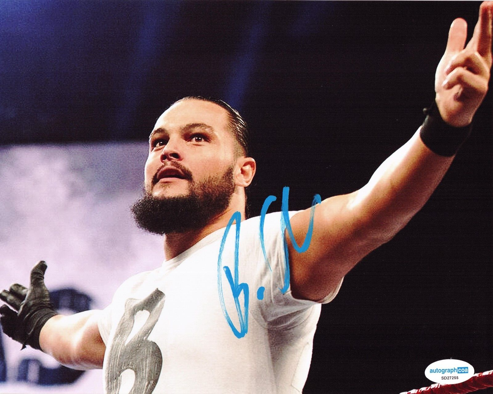 Bo Dallas Signed 8x10 Photo WWE Wrestling The Wyatt Sticks w/ACOA SD27255
