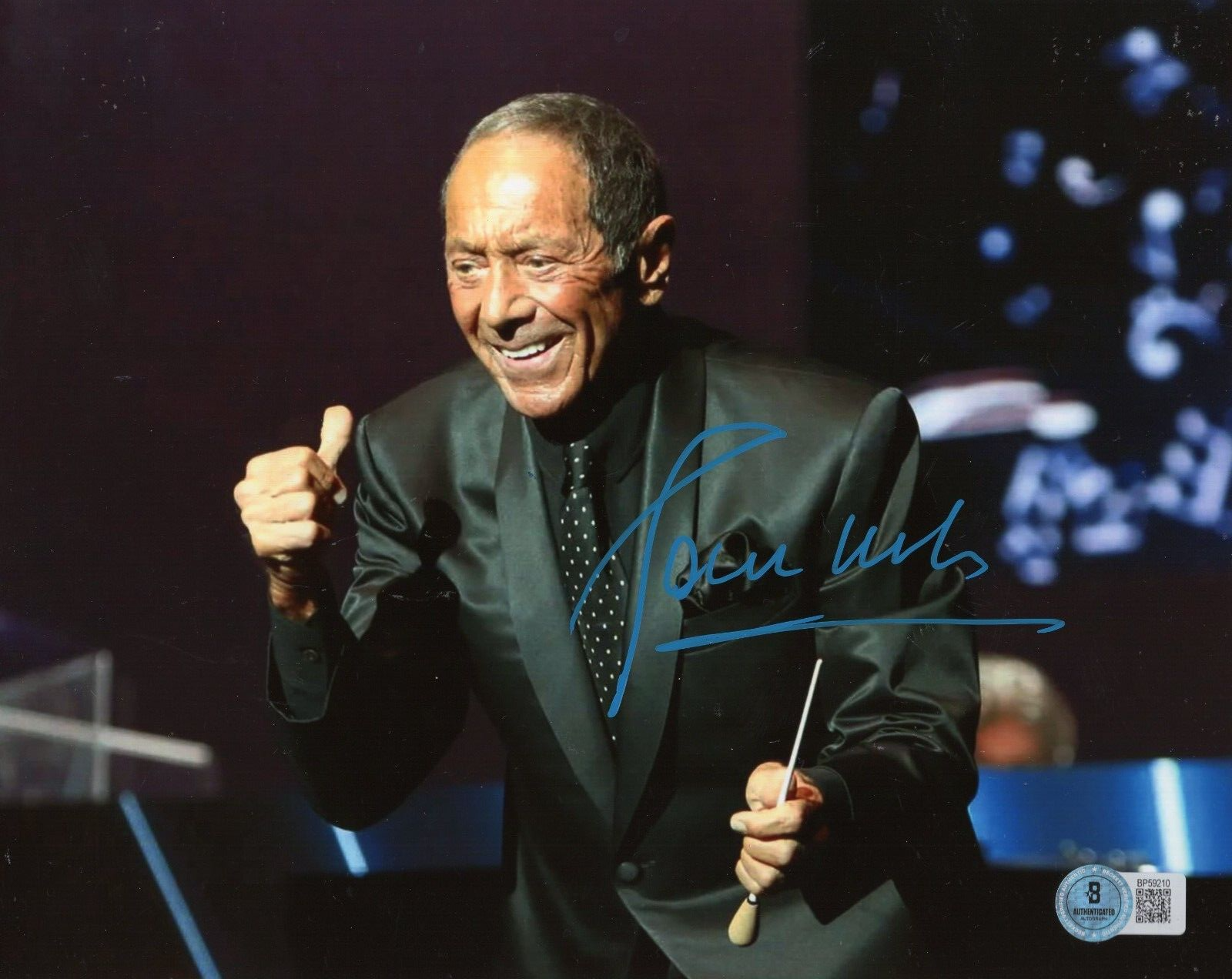 Paul Anka Singer Actor Musician Signed 8x10 Photo w/Beckett COA BP59210