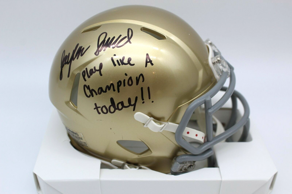 Jaylen Sneed Signed Notre Dame Fighting Irish Mini Football Helmet w/JSA COA #2