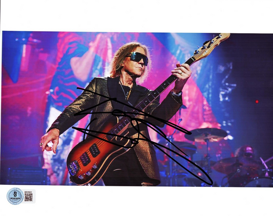 Tom Hamilton Aerosmith Guitar Rock Signed 8x10 Photo w/Beckett COA BR25831