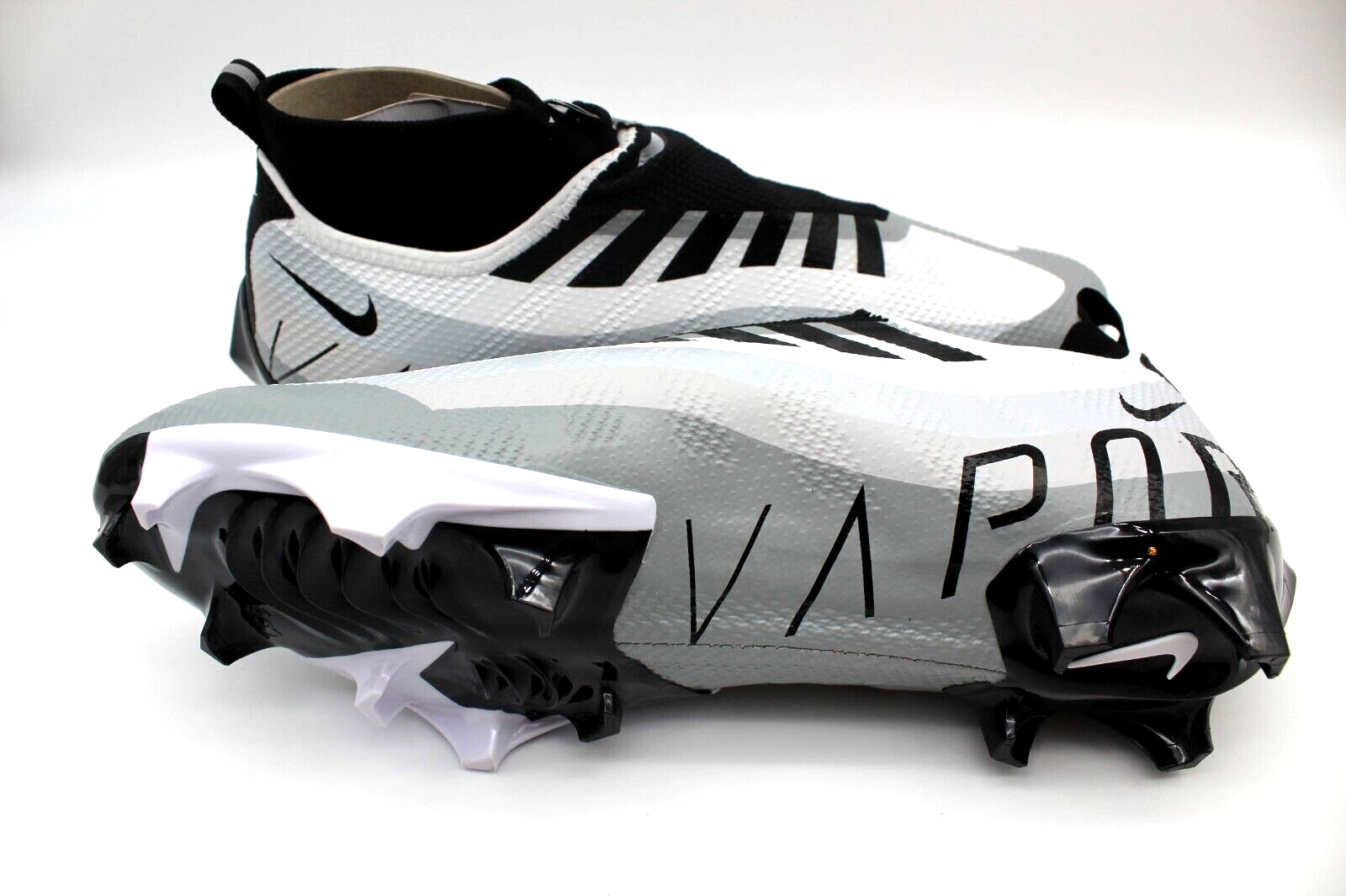 Nike Vapor Edge Pro 360 DQ3670 100 Men's Size 10 White Black Football Cleats