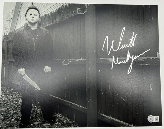 Nick Castle Signed Halloween Movie Michael Myers 11x14 Photo w/Beckett COA #2