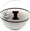 Dee Brown Signed Illinois Fighting Illini Basketball W/JSA COA WC431244 Witness
