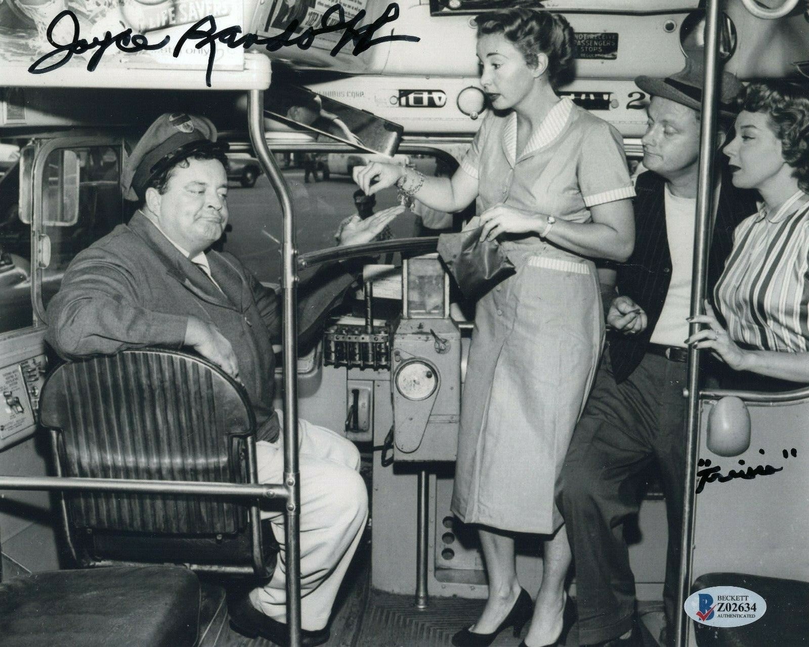 Joyce Randolph Signed The Honeymooners Trixie 8x10 Photo w/Beckett COA Z02634