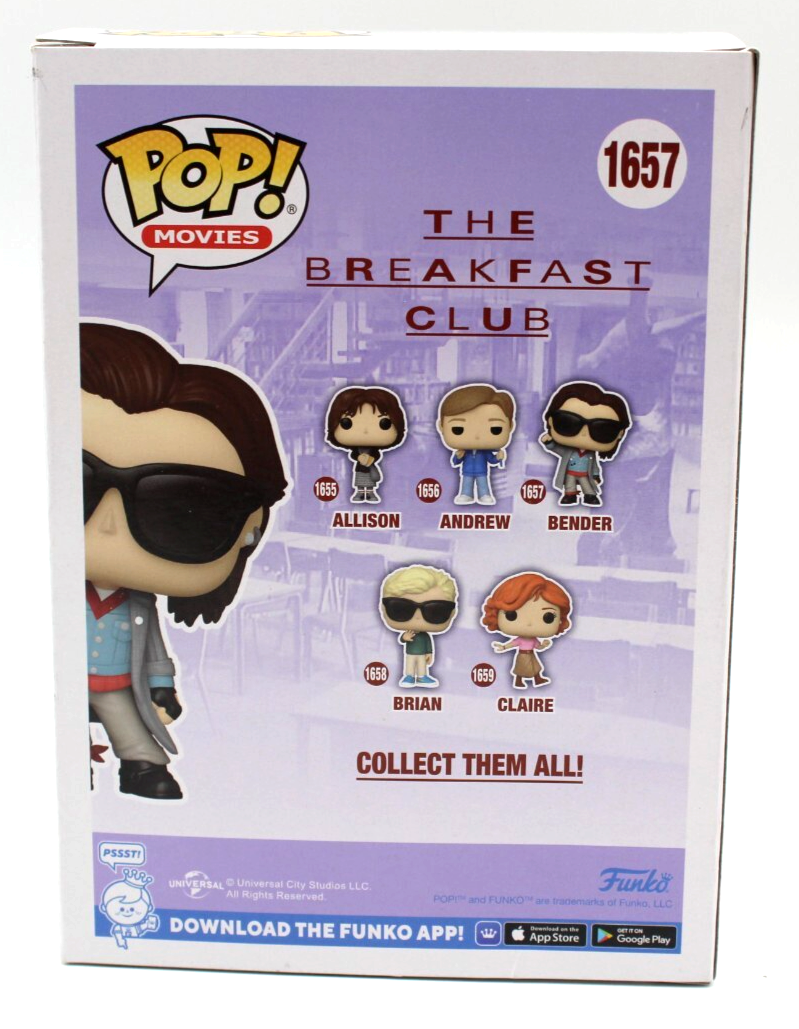 Judd Nelson Signed Breakfast Club Bender 1657 Funko Pop w/Beckett COA BS38077