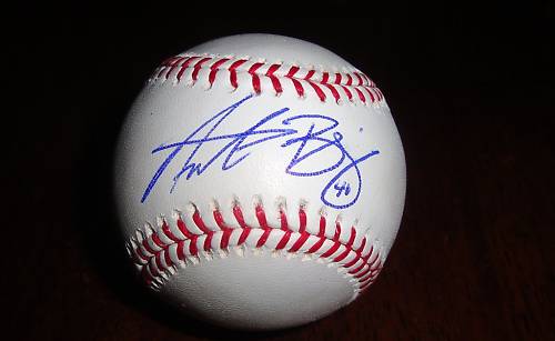 Andrew Bailey Signed Baseball w/coa A's Official MLB