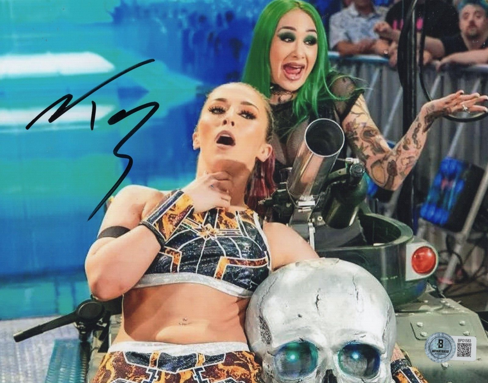 Tegan Nox Wrestling WWE Smackdown NXT Signed 8x10 Photo w/Beckett COA BP01583