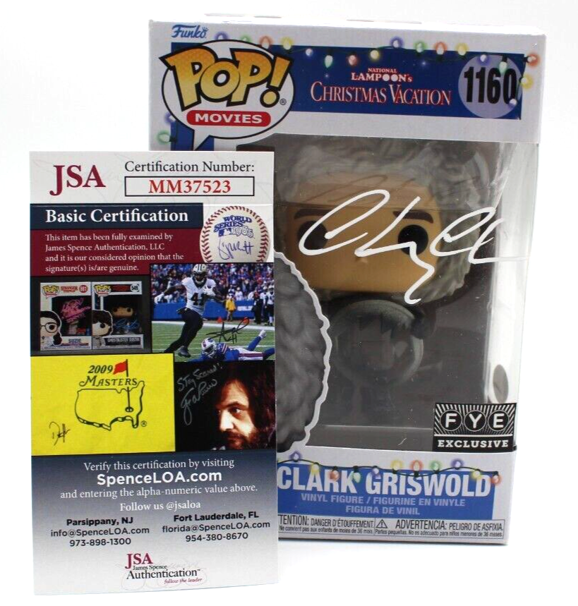 Chevy Chase Signed Clark Griswold National Lampoon's #1160 Funko Pop w/JSA COA