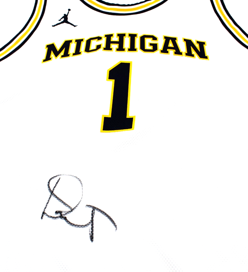 Dusty May Michigan Wolverines Signed Basketball Jersey w/Beckett COA BW54154