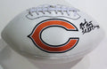 Mark Bortz Chicago Bears Signed Logo Football W/COA 1985 Super Bowl