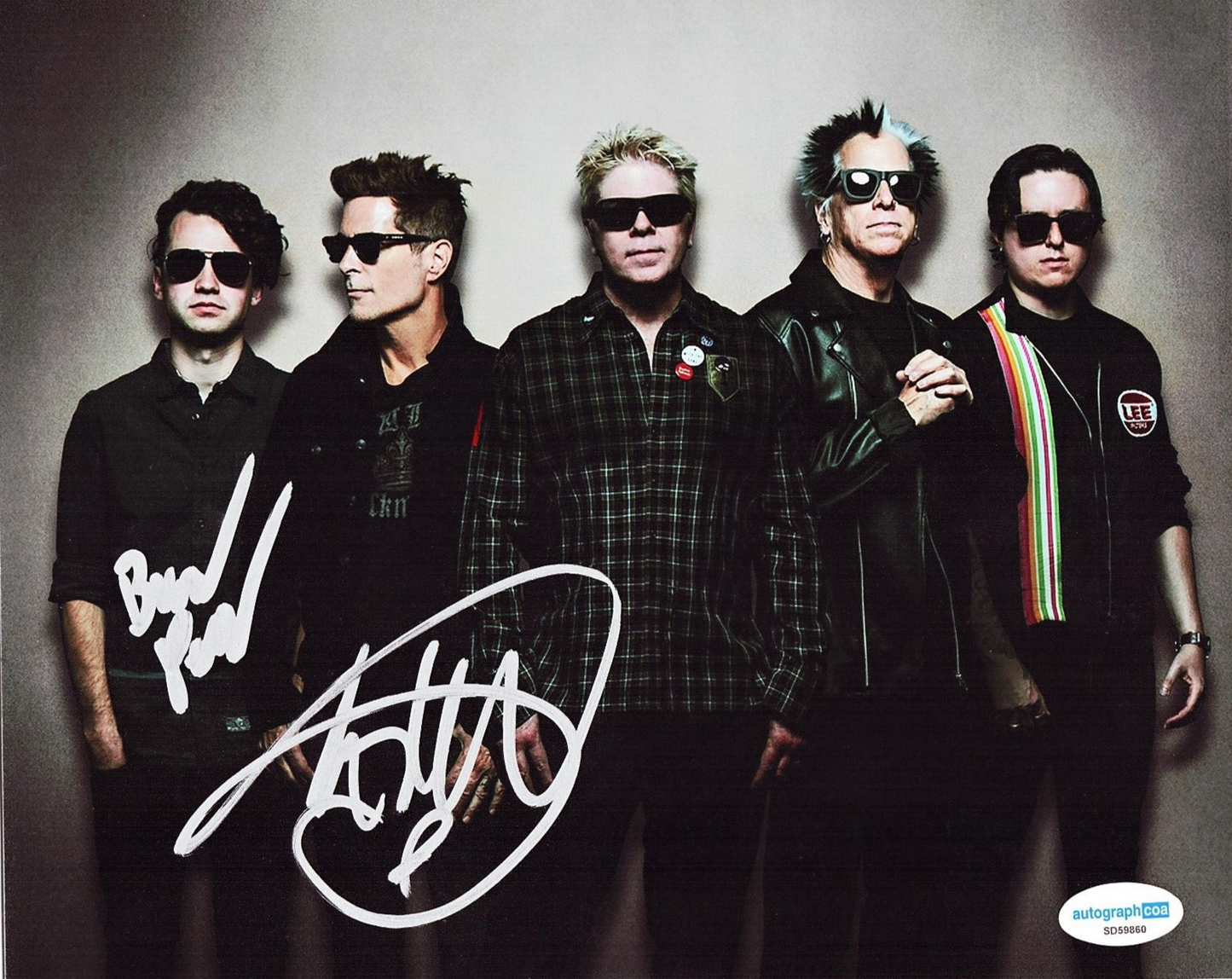 Todd Morse The Offspring Punk Rock H2O Signed 8x10 Photo w/ACOA SD59860