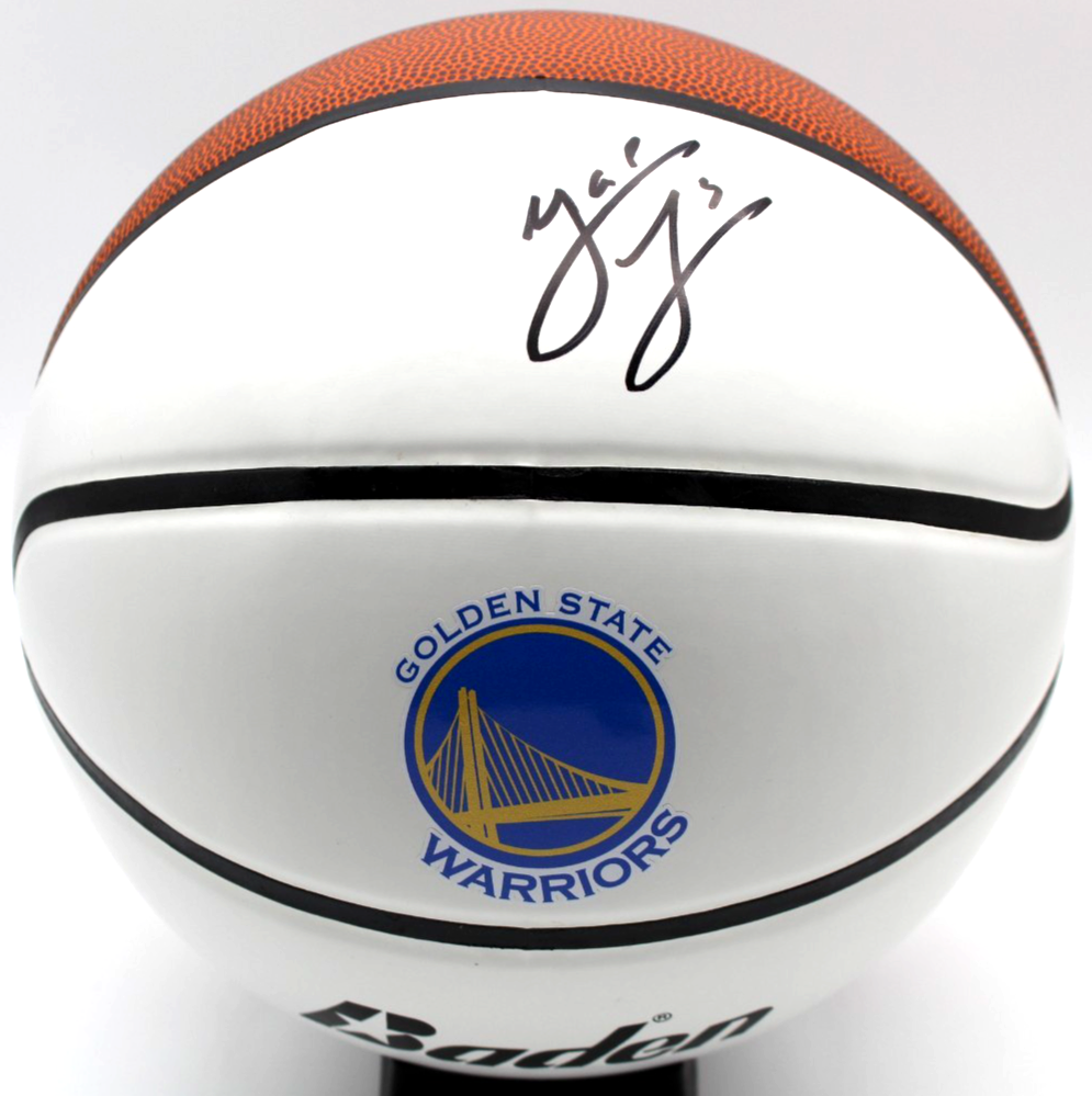 Yaxel Lendeborg Signed Golden State Warriors Basketball w/JSA COA CR86234
