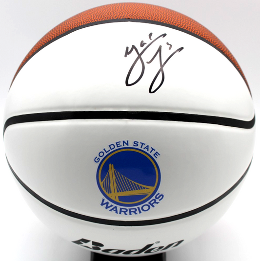 Yaxel Lendeborg Signed Golden State Warriors Basketball w/JSA COA CR86234