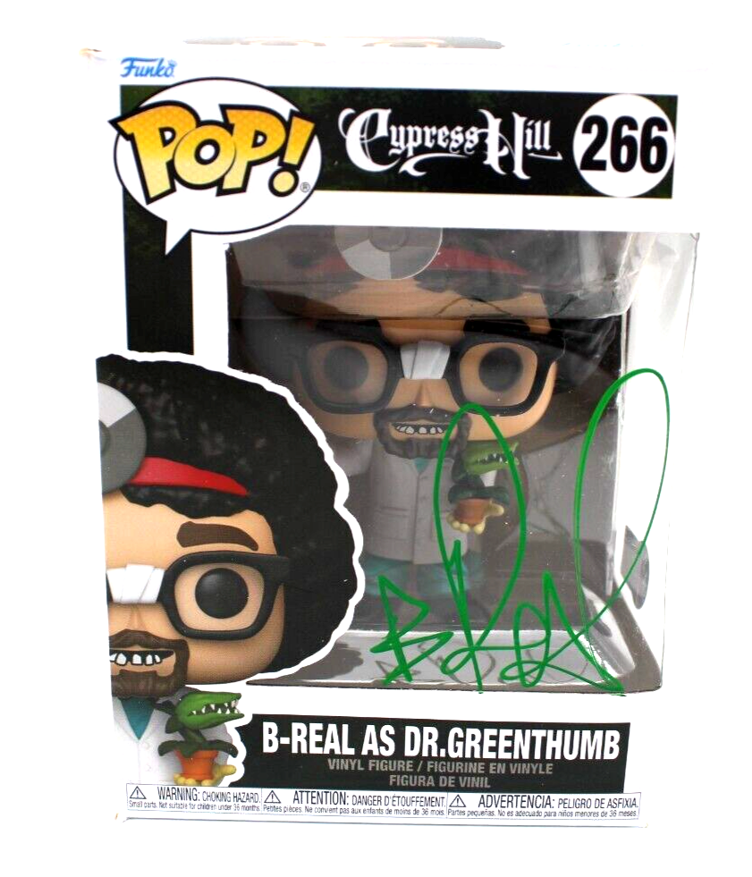 B-Real AS Dr. Greenthumb Cypress Hill Signed Funko Pop w/Beckett COA BH010990
