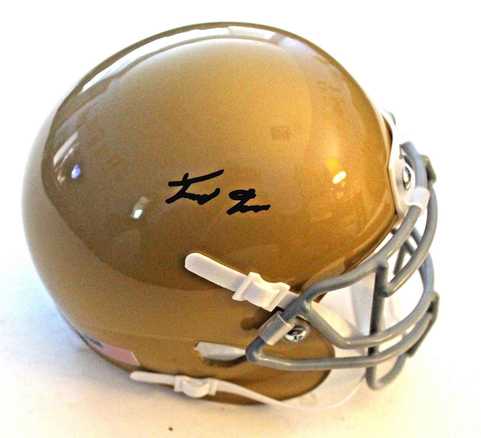 Tony Jones Signed Notre Dame Fighting Irish Mini Helmet w/Beckett COA V77952