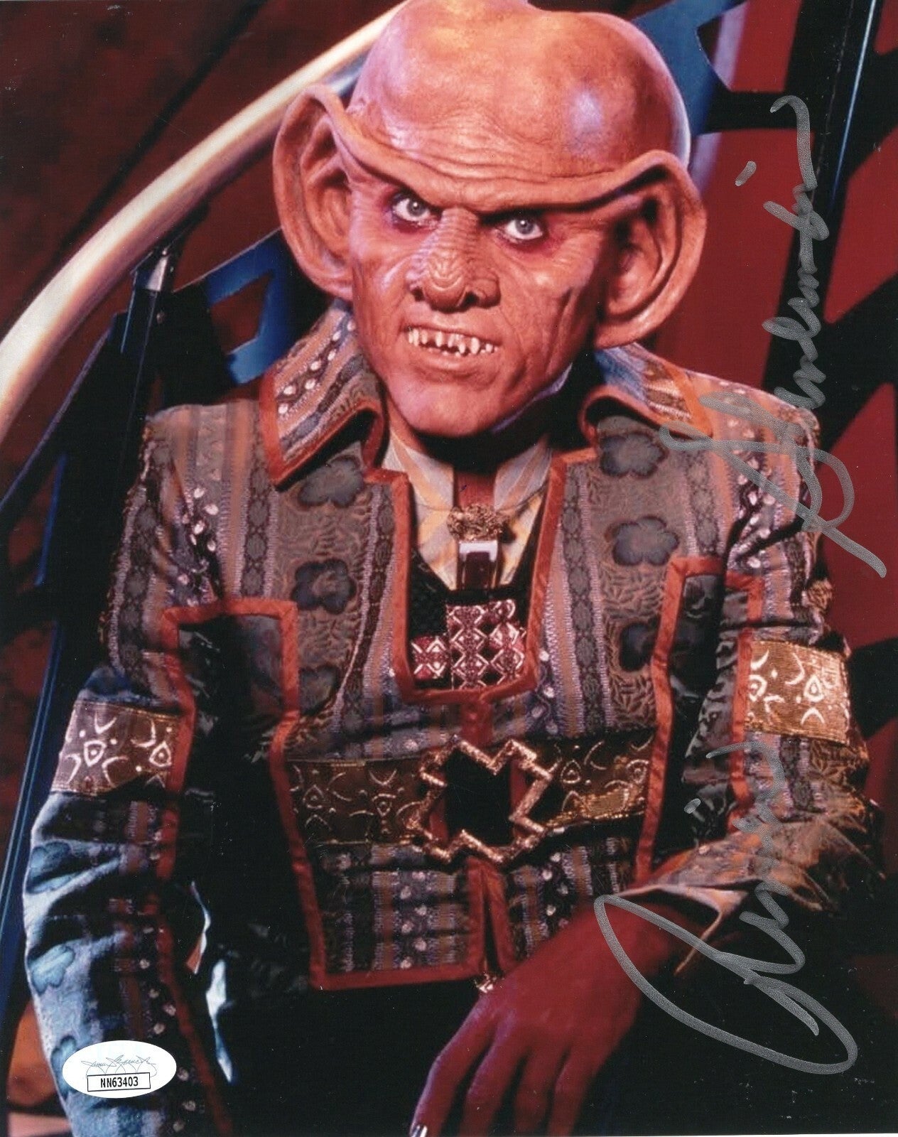 Armin Shimerman Signed Star Trek Quark Deep Space 8x10 Photo w/JSA COA NN63403
