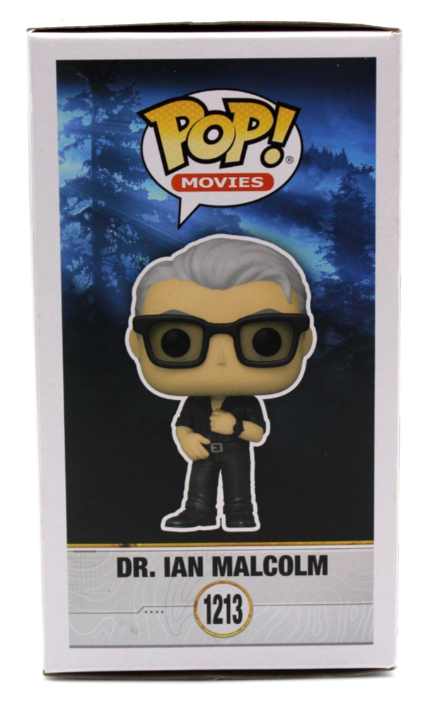 Jeff Goldblum Signed Jurassic World Dr. Ian 1213 Funko Pop w/Beckett COA BT78239