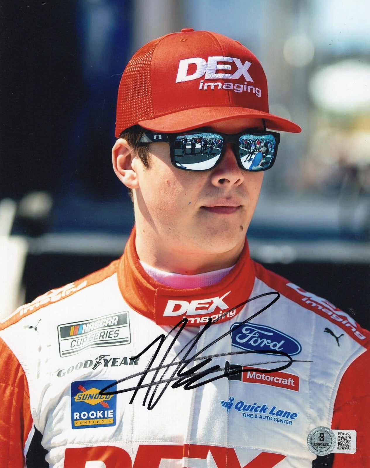 Harrison Burton Nascar Racing Driver Signed 8x10 Photo w/Beckett COA BP01453