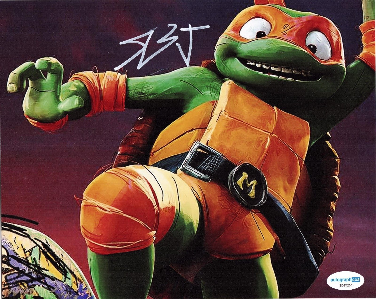 Shamon Brown Jr. Signed Teenage Mutant Ninja Turtles 8x10 Photo w/ACOA SD27206