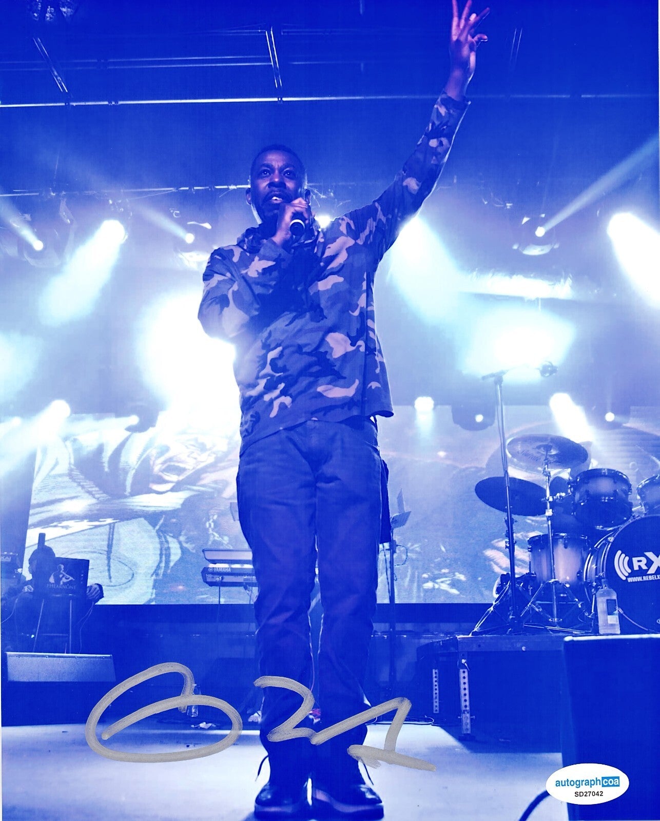 GZA The Genius Signed 8x10 Photo Wu-Tang Clan Hip Hop Rap w/ACOA SD27042