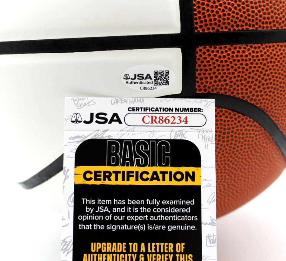 Yaxel Lendeborg Signed Golden State Warriors Basketball w/JSA COA CR86234