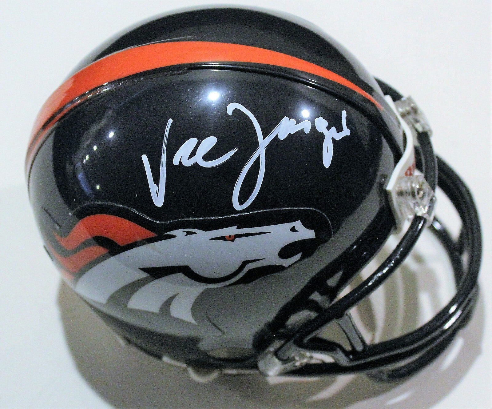 Vic Fangio Signed Denver Broncos Mini Football Helmet W/COA 2019