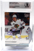 Frank Nazar Signed 2024-25 Upper Deck #227 Young Guns Beckett Slabbed YG RC A