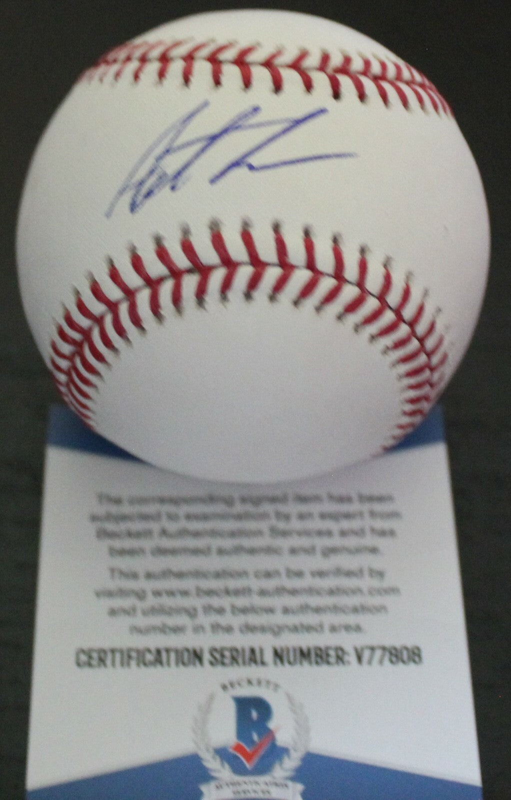 Austin Allen San Diego Padres Signed Major League Baseball W/Beckett COA V77808