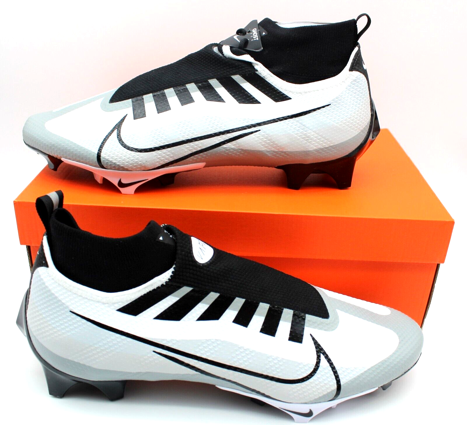 Nike Vapor Edge Pro 360 DQ3670 100 Men's Size 10 White Black Football Cleats