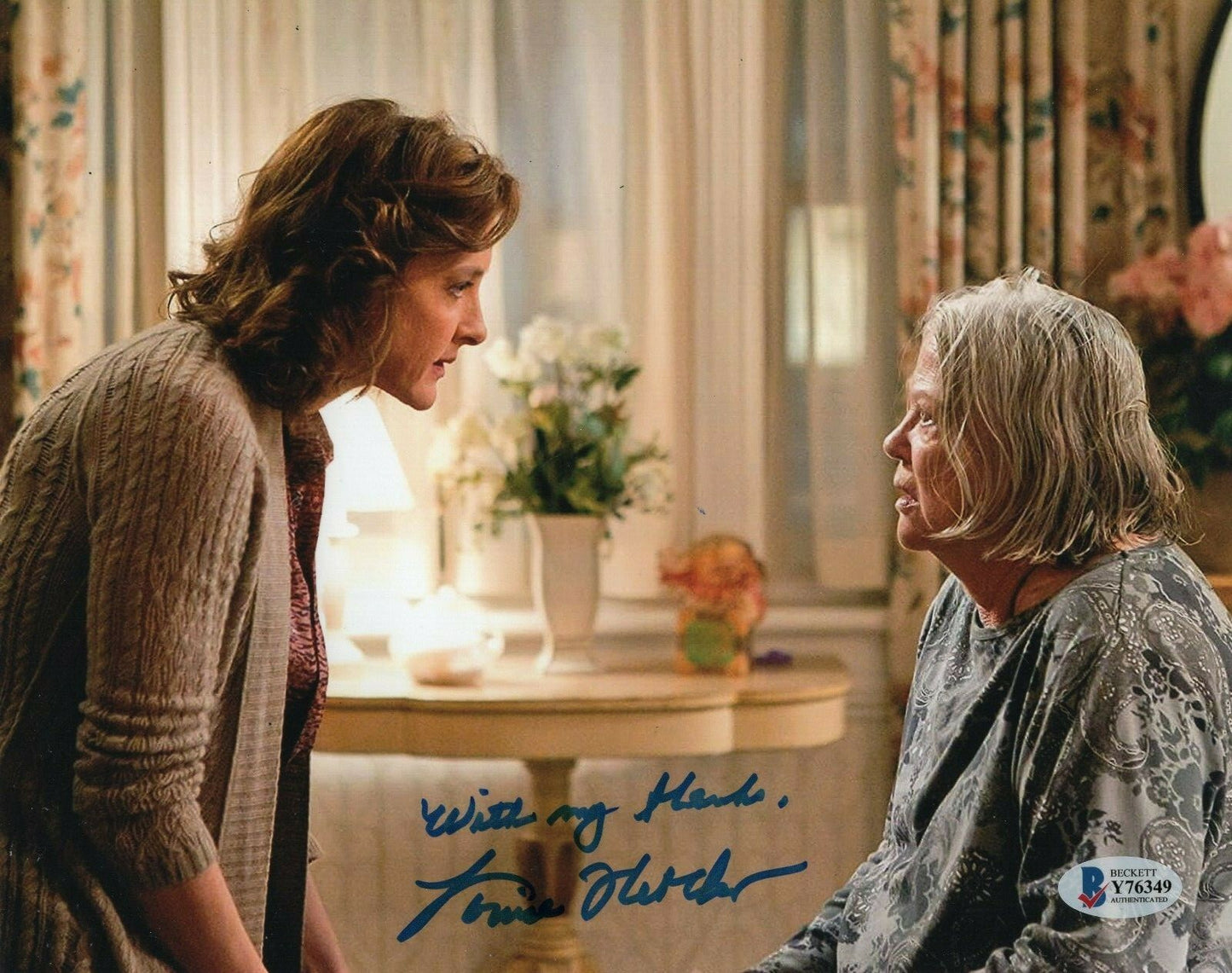 Louise Fletcher Peg Gallagher Shameless Signed 8x10 Photo w/Beckett COA Y76349