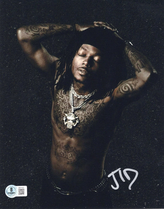 JID J.I.D. Dreamville Rap & Hip Hop Signed 8x10 Photo w/Beckett COA BP01527