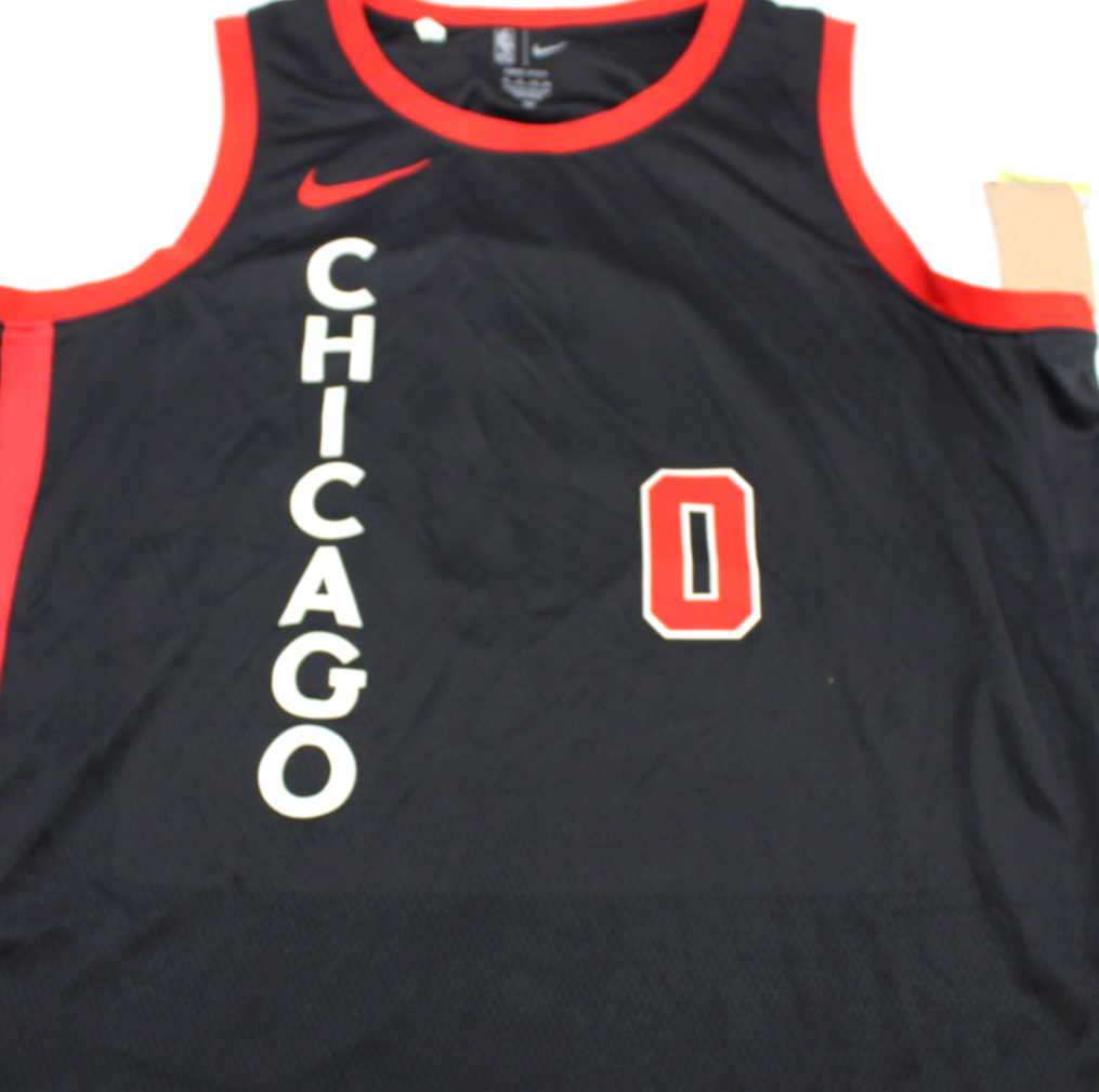 Coby White Signed Chicago Bulls Brand New Black XL Jersey W/JSA COA CJ83229