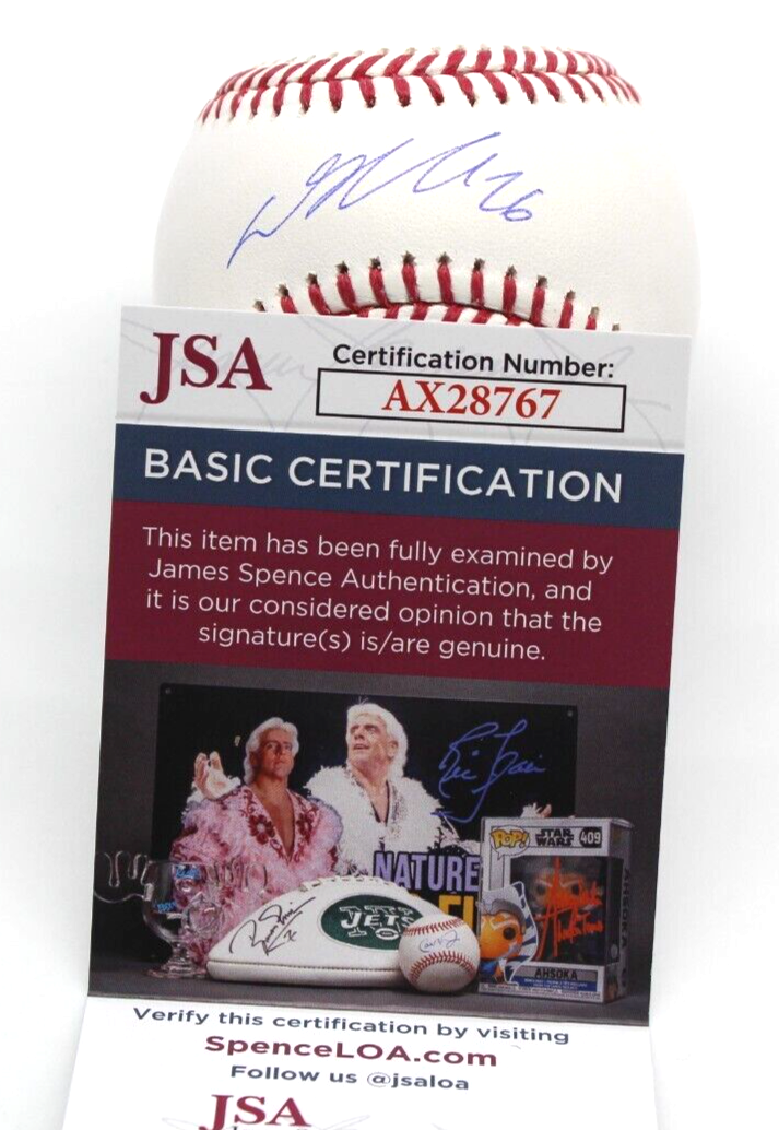 DJ LeMahieu New York Yankees Signed Official MLB Baseball w/JSA COA AX28767