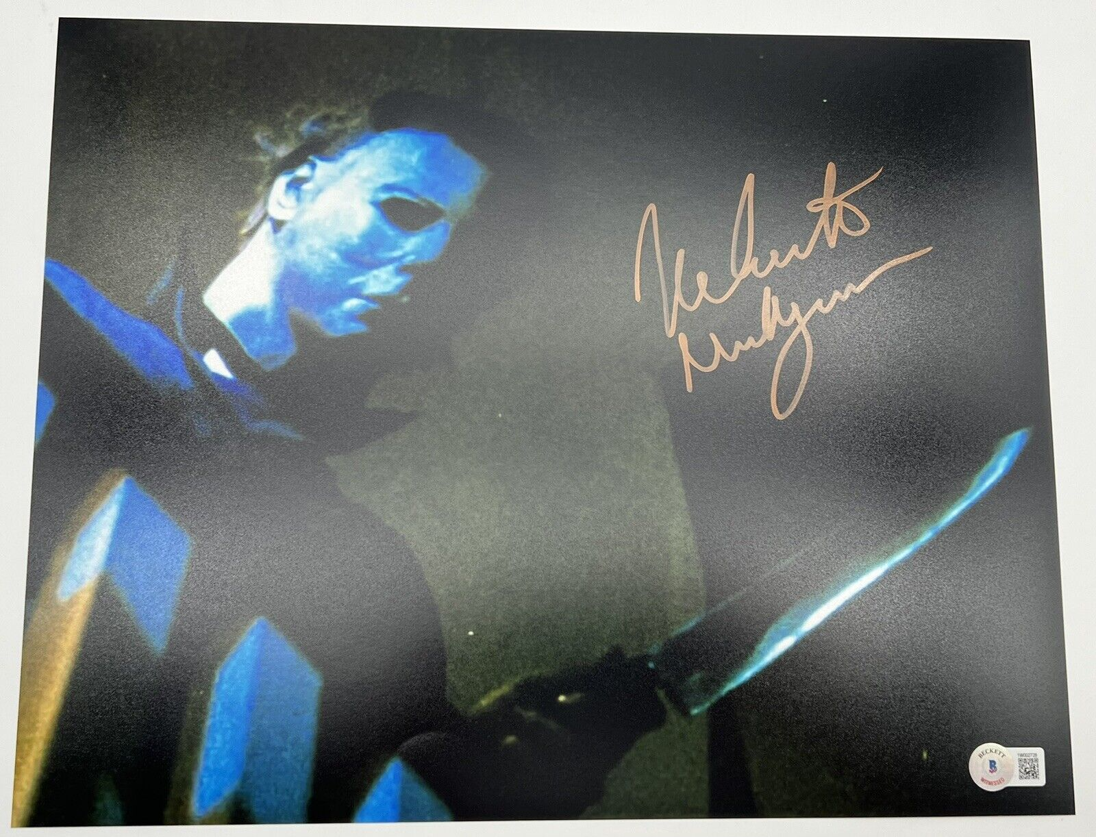 Nick Castle Signed Halloween Movie Michael Myers 11x14 Photo w/Beckett COA #6