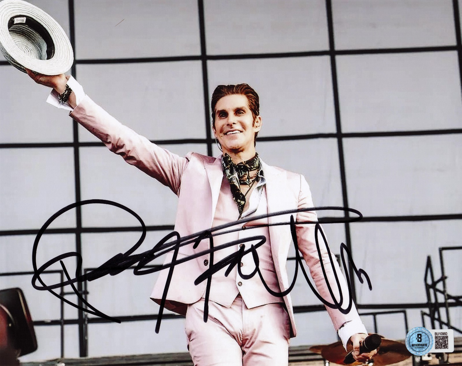 Perry Farrell Signed Janes Addiction 8x10 Photo W/Beckett COA BU10960