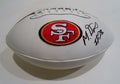 Mike Davis Signed San Francisco 49ers Logo Football w/COA 2015 NFL Draft