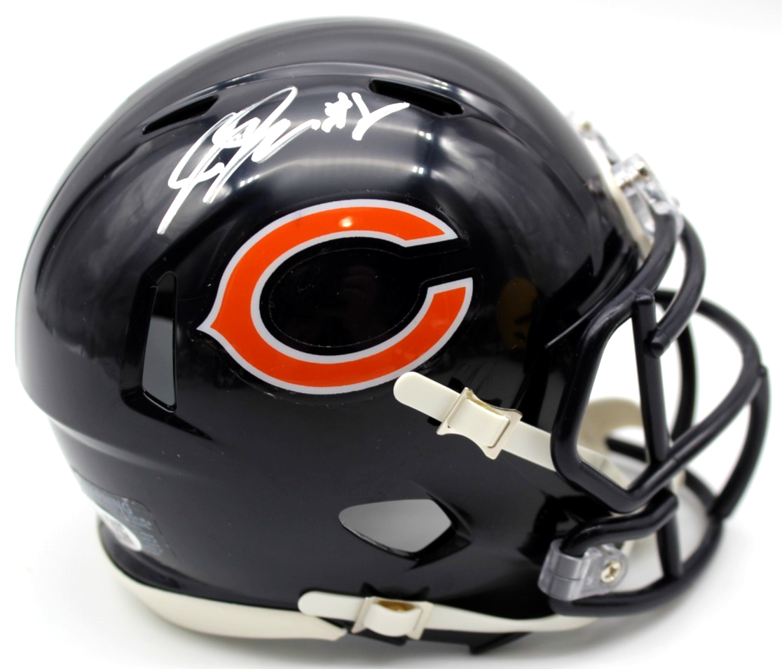 Jaylon Johnson Chicago Bears Signed Mini Football Helmet w/JSA COA CL20624