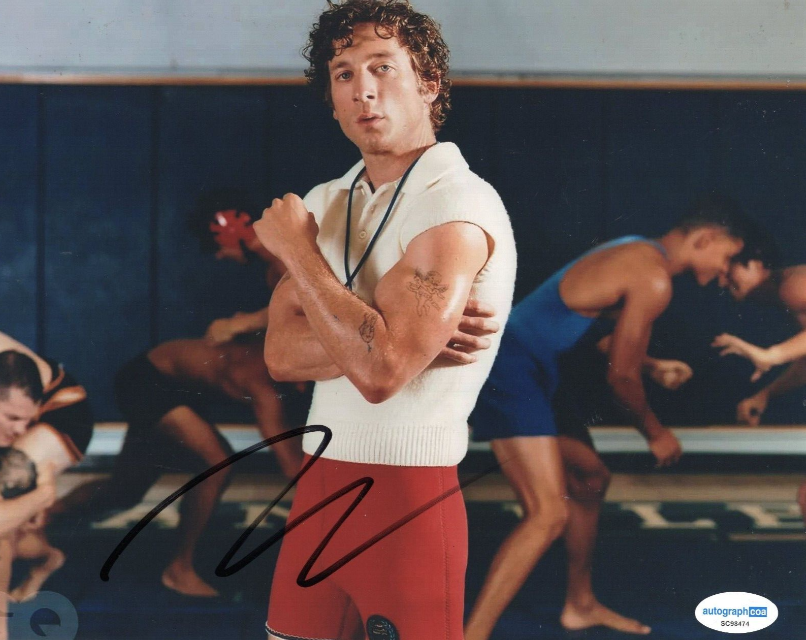 Jeremy Allen White The Iron Claw Von Erich Signed 8x10 Photo w/ACOA SC98474