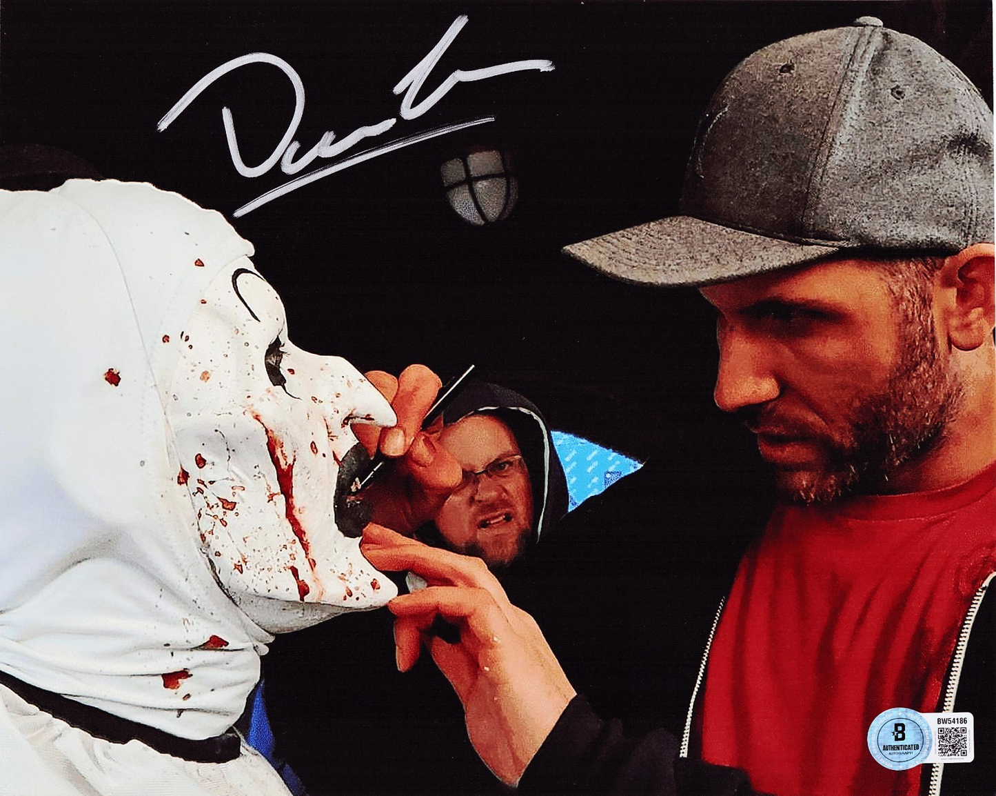 Damien Leone Signed Terrifier Art the Clown 8x10 Photo w/Beckett BAS BW54186