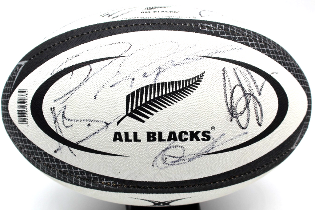 2025-26 New Zealand All Blacks Signed Gilbert Match Rugby Full Size Ball W/COA