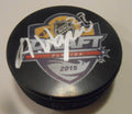 Austin Wagner Signed 2015 NHL Draft Hockey Puck w/COA L.A. Kings