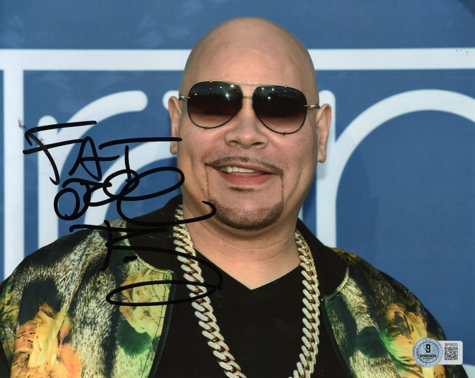 Fat Joe Signed Terror Squad Lean Back Rapper 8x10 Photo w/Beckett COA BP59233