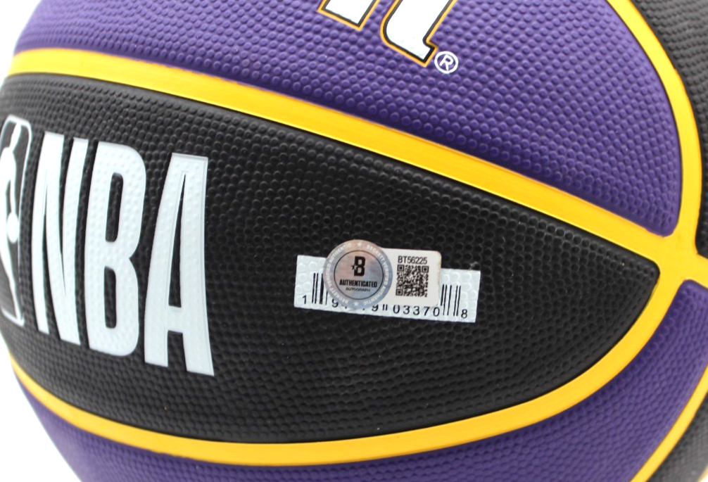 Dwight Howard Signed Los Angeles Lakers Logo Basketball W/Beckett COA BT56225