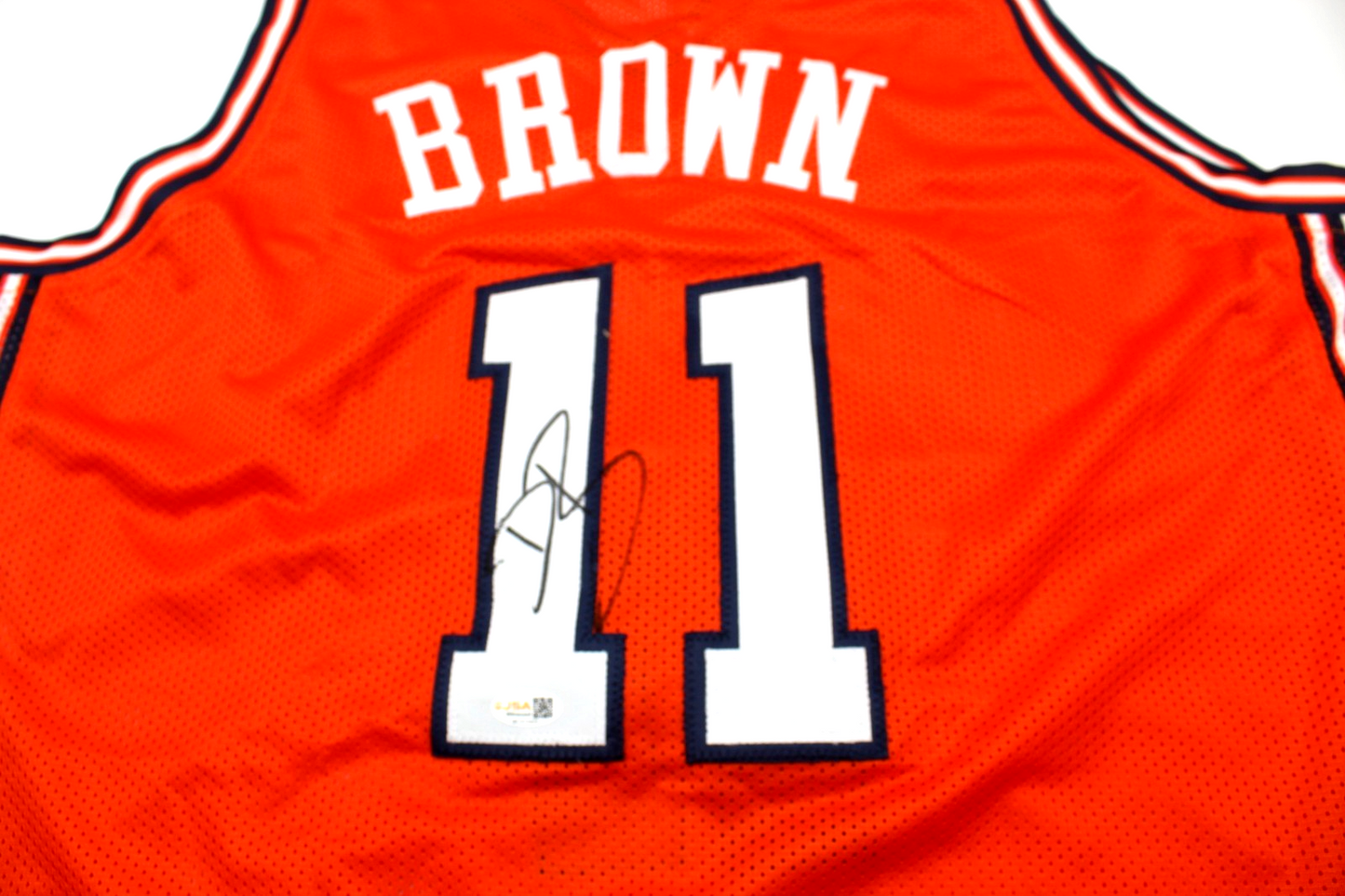 Dee Brown Illinois Fighting Illini Signed Custom Jersey w/JSA Witness COA