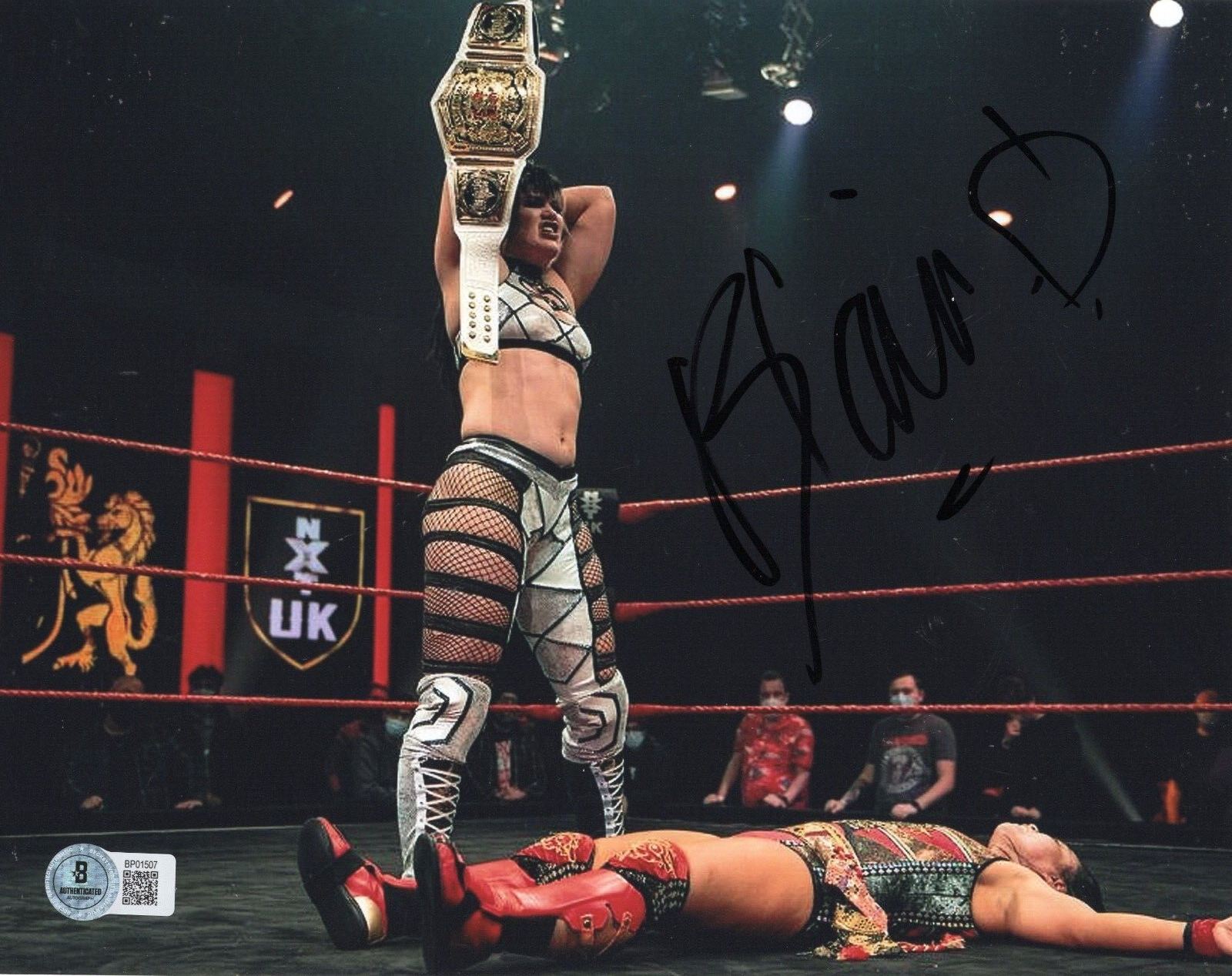Blair Davenport Wrestling WWE Smackdown Signed 8x10 Photo w/Beckett COA BP01507