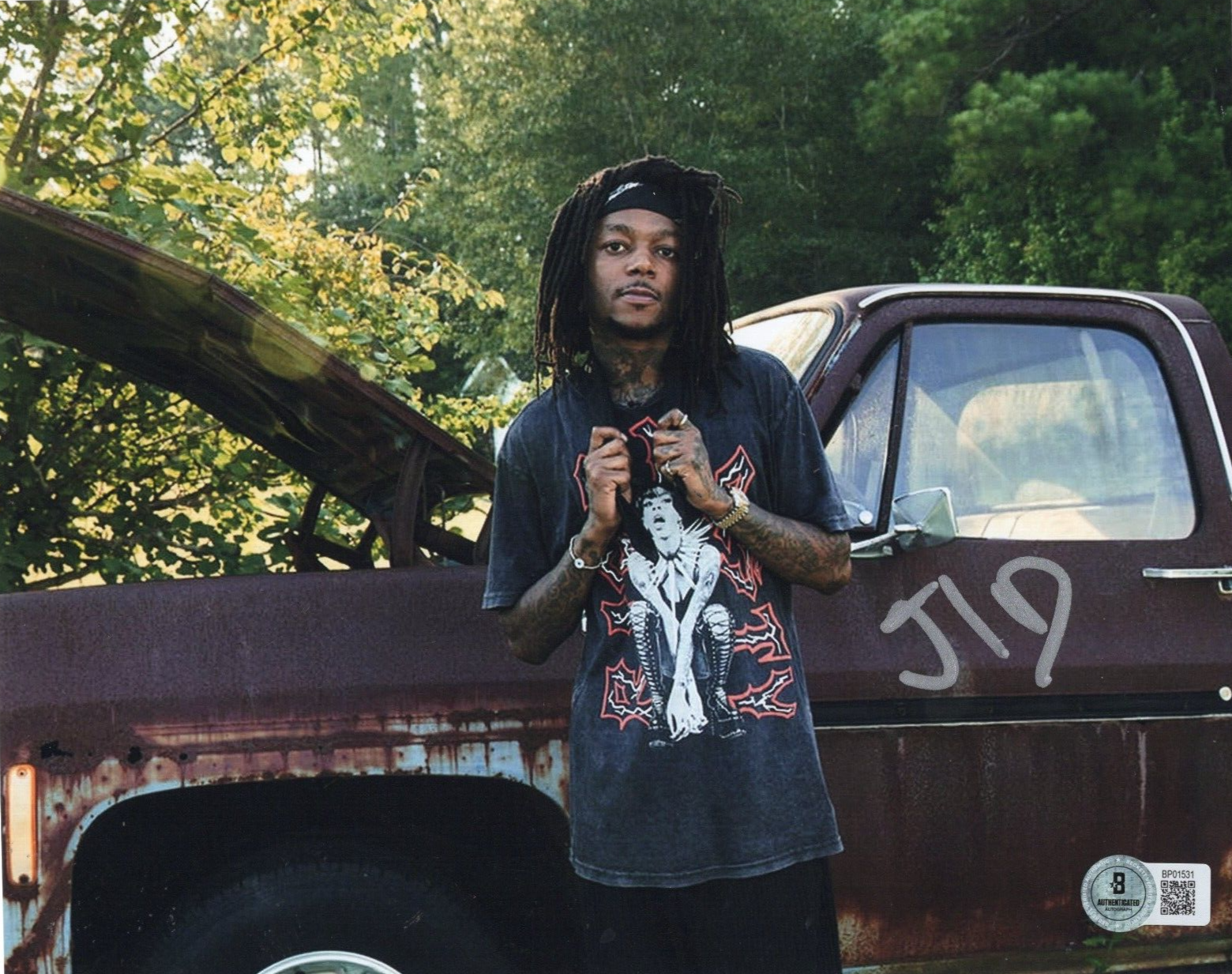 JID J.I.D. Dreamville Rap & Hip Hop Signed 8x10 Photo w/Beckett COA BP01531
