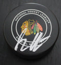 Jeremy Colliton Signed Chicago Blackhawks Official Game Puck w/COA 2020