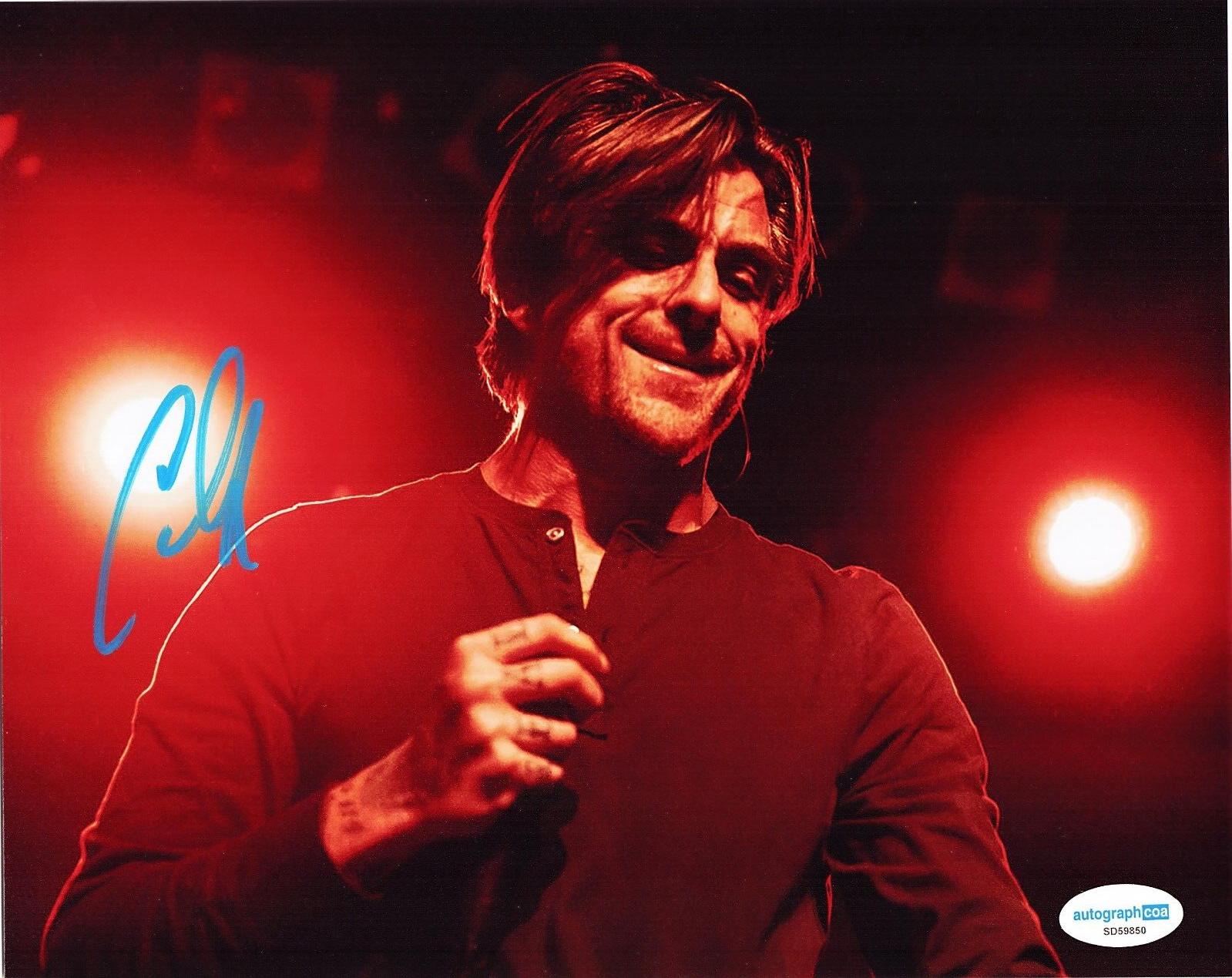 Anthony Green L.S. Dunes Lead Singer Signed 8x10 Photo w/ACOA SD59850